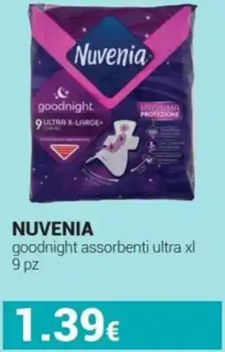 Tigotà Nuvenia goodnight assorbenti ultra xl offerta