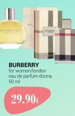 Tigotà BURBERRY for women/london eau de parfum donna offerta