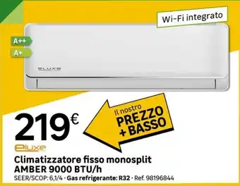 Eluxe Climatizzatore fisso monosplit AMBER 9000 BTU/h
