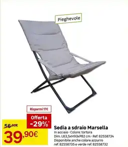 Leroy Merlin Sedia a sdraio Marsella offerta