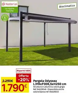 Leroy Merlin Pergola Odyssea L319xP308,5xH250 cm offerta