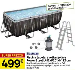 Leroy Merlin Bestway Piscina tubolare rettangolare Power Steel offerta