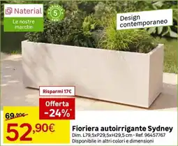 Leroy Merlin Fioriera autoirrigante Sydney offerta