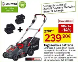 Leroy Merlin STERWINS Tagliaerba a batteria offerta