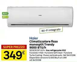 Leroy Merlin Haier Climatizzatore fisso monosplit Trendy 9000 BTU/h offerta