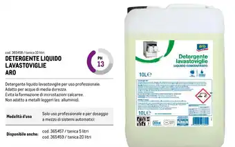 Detergente liquido lavastoviglie Aro