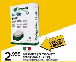 Leroy Merlin Grigolin Massetto premiscelato tradizionale offerta