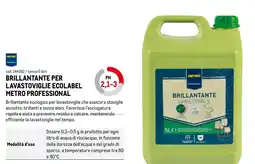 Metro Brillantante per lavastoviglie ecolabel Metro Professional offerta