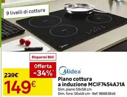 Leroy Merlin Midea Piano cottura a induzione MCIF7454AJ1A offerta