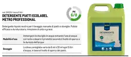 Metro Detergente piatti ecolabel Metro Professional offerta