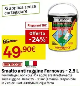 Leroy Merlin Saratoga Smalto antiruggine Fernovus offerta