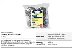 Metro Spirali in acciaio inox Arix offerta
