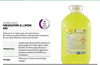 Sgrassatore al limone Aro