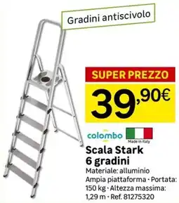 Leroy Merlin colombo Scala Stark 6 gradini offerta