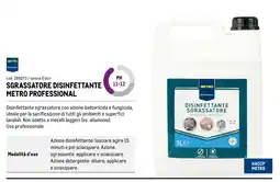 Metro Sgrassatore disinfettante Metro Professional offerta