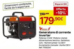 Leroy Merlin Vinco Generatore di corrente Inverter offerta