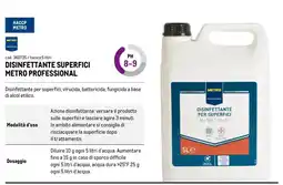 Metro Disinfettante superfici Metro Professional offerta