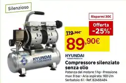 Leroy Merlin HYUNDAI Compressore silenziato senza olio offerta