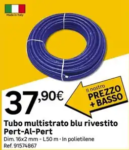 Leroy Merlin Tubo multistrato blu rivestito Pert-Al-Pert offerta
