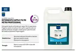 Metro Detergente cappa e filtri Metro Professional offerta