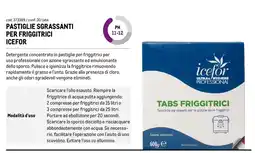 Metro Pastiglie sgrassanti per friggitrici Icefor offerta