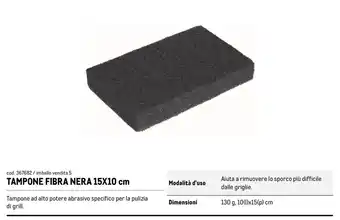 Tampone fibra nera