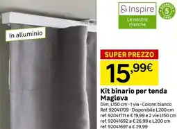 Leroy Merlin Inspire Kit binario per tenda Magleva offerta