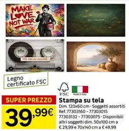Leroy Merlin Stampa su tela offerta
