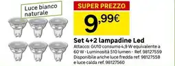 Leroy Merlin Set 4+2 lampadine Led offerta