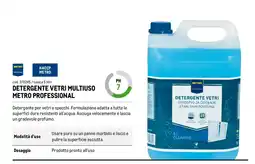 Metro Detergente vetri multiuso Metro Professional offerta