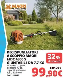 Brico Io Je maori professional decespugliatore a scoppio maori MDC 4300 S offerta