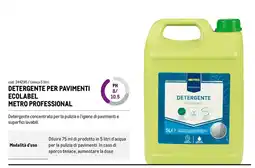Metro Detergente per pavimenti ecolabel Metro Professional offerta