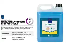 Metro Sgrassatore pavimenti gres Metro Professional offerta