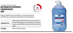 Metro Detergente pavimenti concentrato Aro offerta
