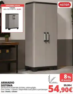 Brico Io Keter armadio sistema offerta