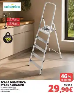 Brico Io Colombo scala domestica stark 5 gradini offerta