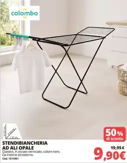 Brico Io Colombo stendibiancheria ad ali opale offerta