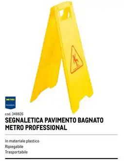 Metro Segnaletica pavimento bagnato Metro Professional offerta