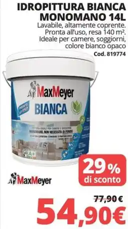 Brico Io Idropittura bianca monomano offerta