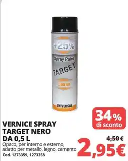 Brico Io Vernice spray target nero offerta
