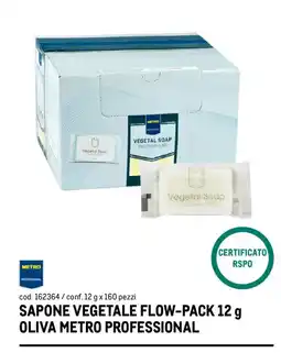 Metro Sapone vegetale flow-pack oliva Metro Professional offerta