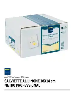 Metro Salviette al limone Metro Professional offerta