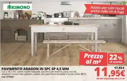 Brico Io Kimono pavimento aragon in SPC SP 4,5 mm offerta