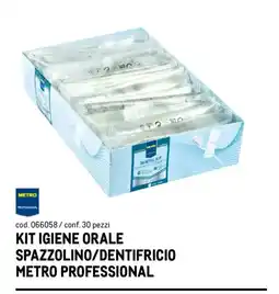 Metro Kit igiene orale spazzolino/dentifricio Metro Professional offerta