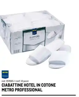 Metro Ciabattine hotel in cotone Metro Professional offerta