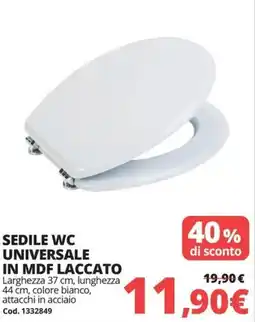 Brico Io Sedile wc universale in MDF laccato offerta