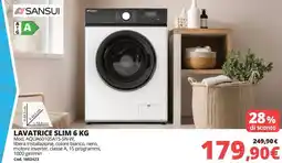 Brico Io Sansui lavatrice slim offerta
