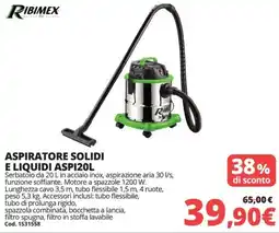 Brico Io RIBIMEX Aspiratore solidi e liquidi ASPI20L offerta