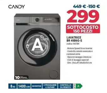 CANDY LAVATRICE BR 48B6G-S