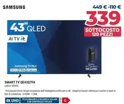 Sinergy SAMSUNG SMART TV QE43Q7FA offerta